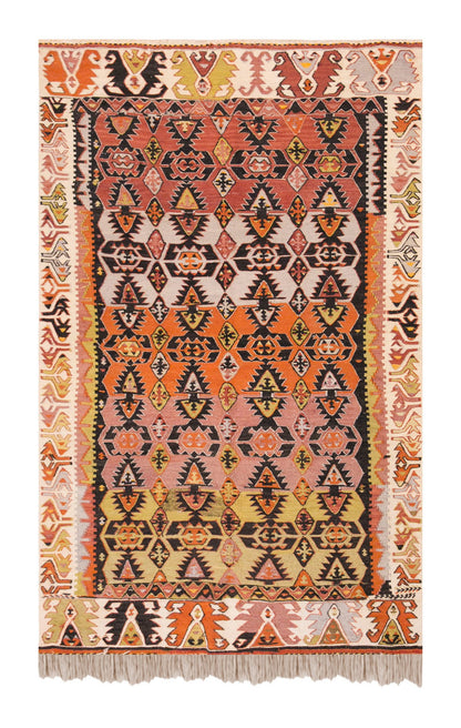 Vintage Turkish Rug, 125 x 188 cm, 4.1 x 6.2 ft