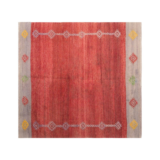 Vintage Turkish Rug, 127 x 113 cm, 4.2 x 3.8 ft