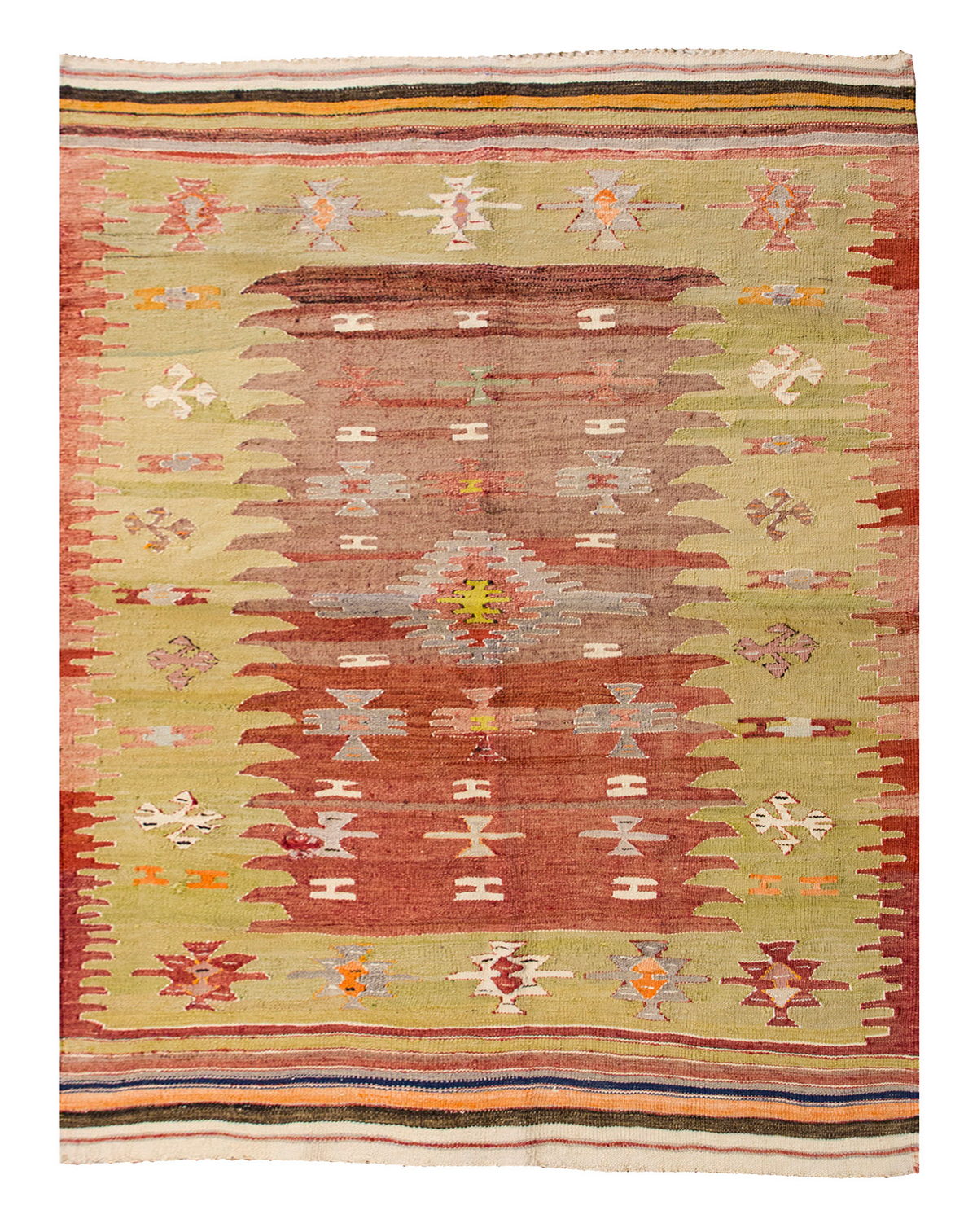 Vintage Turkish Rug, 128 x 177 cm, 4.2 x 5.9 ft