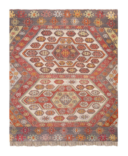 Vintage Turkish Rug, 130 x 152 cm, 4.3 x 4.11 ft