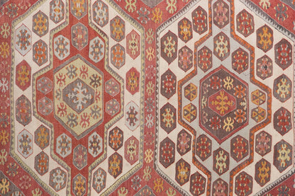 Vintage Turkish Rug, 130 x 152 cm, 4.3 x 4.11 ft