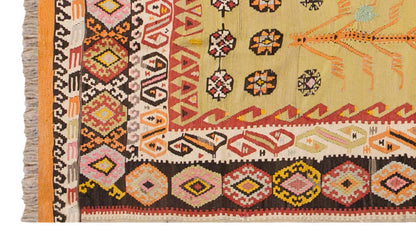 Vintage Turkish Rug, 130 x 267 cm 4.3 x 8.9 ft