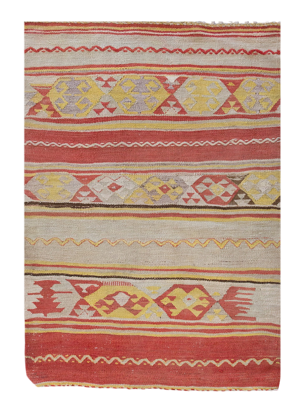 Vintage Turkish Rug, 130 x 85 cm 4.3 x 2.9 ft