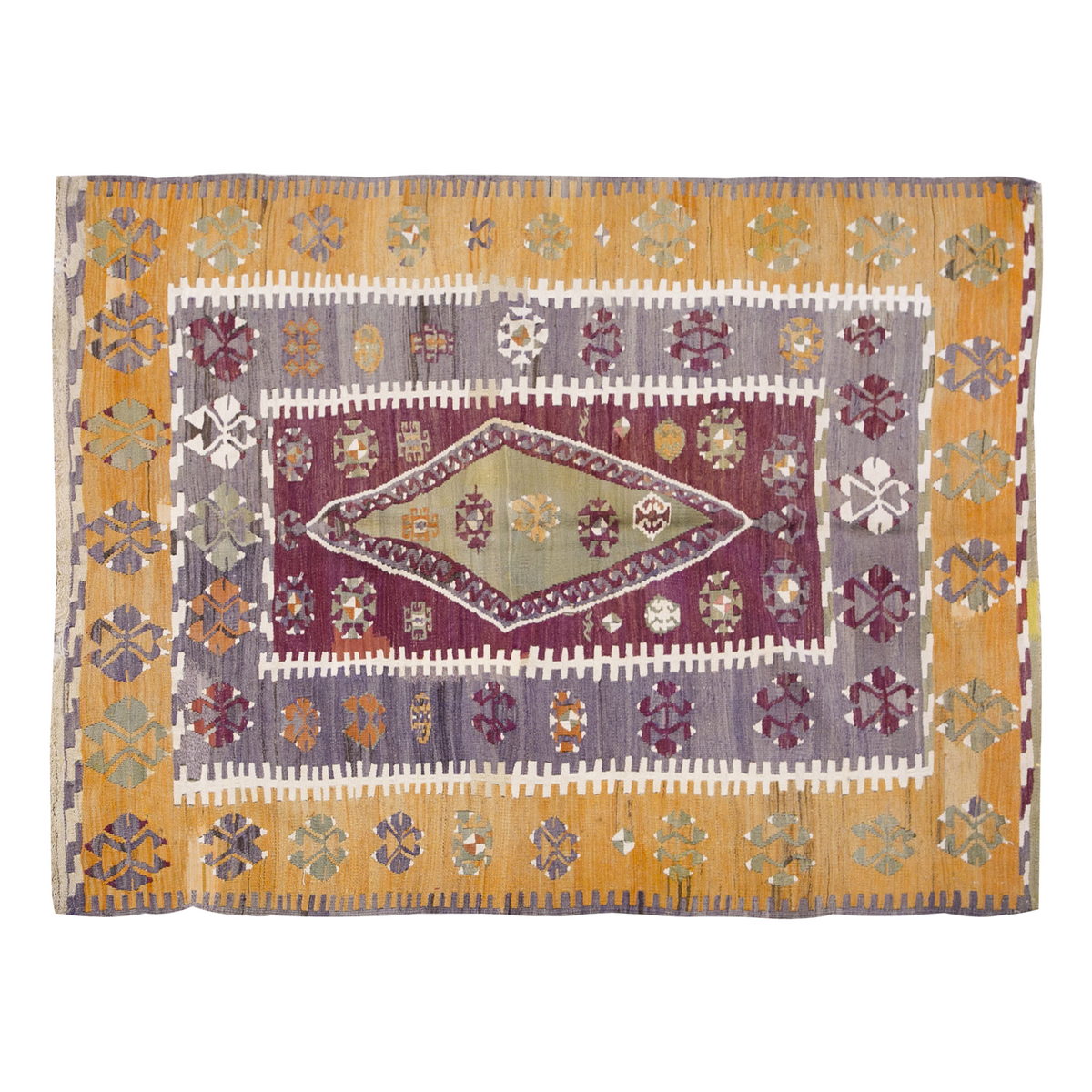 Vintage Turkish Rug, 131 x 176 cm, 4.3 x 5.9 ft