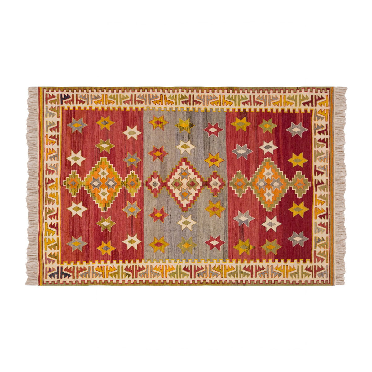 Vintage Turkish Rug, 131 x 182 cm 4.3 x 5.11 ft