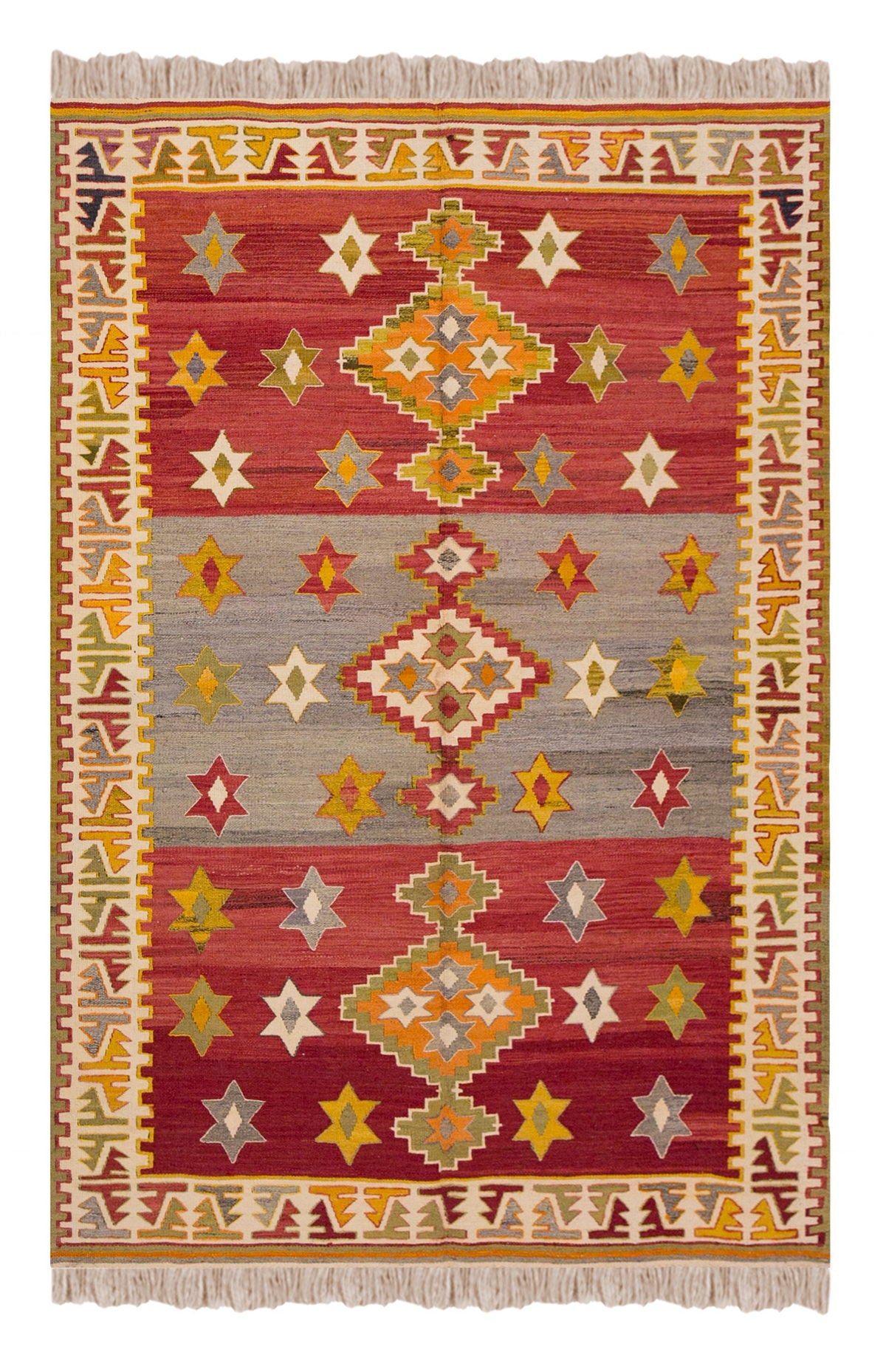 Vintage Turkish Rug, 131 x 182 cm 4.3 x 5.11 ft