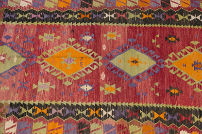 Vintage Turkish Rug, 131 x 227 cm, 4.3 x 7.5 ft