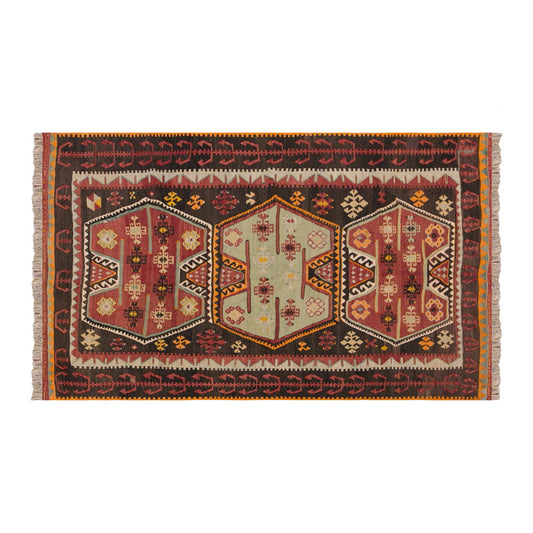 Vintage Turkish Rug, 132 x 197 cm 4.3 x 6.5 ft