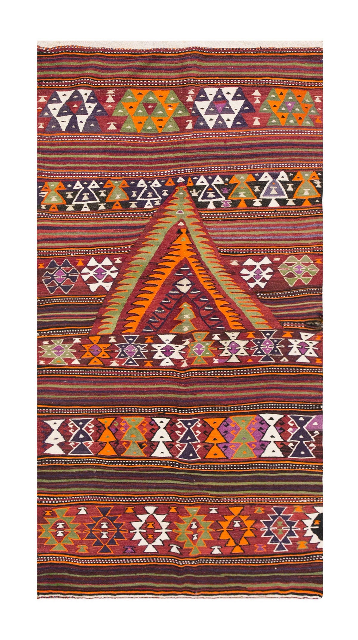 Vintage Turkish Rug, 132 x 218 cm, 4.3 x 7.1 ft