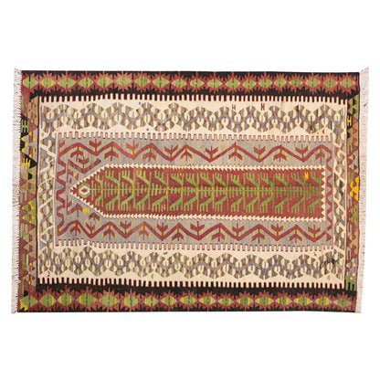Vintage Turkish Rug, 134 x 200 cm, 4.4 x 6.6 f