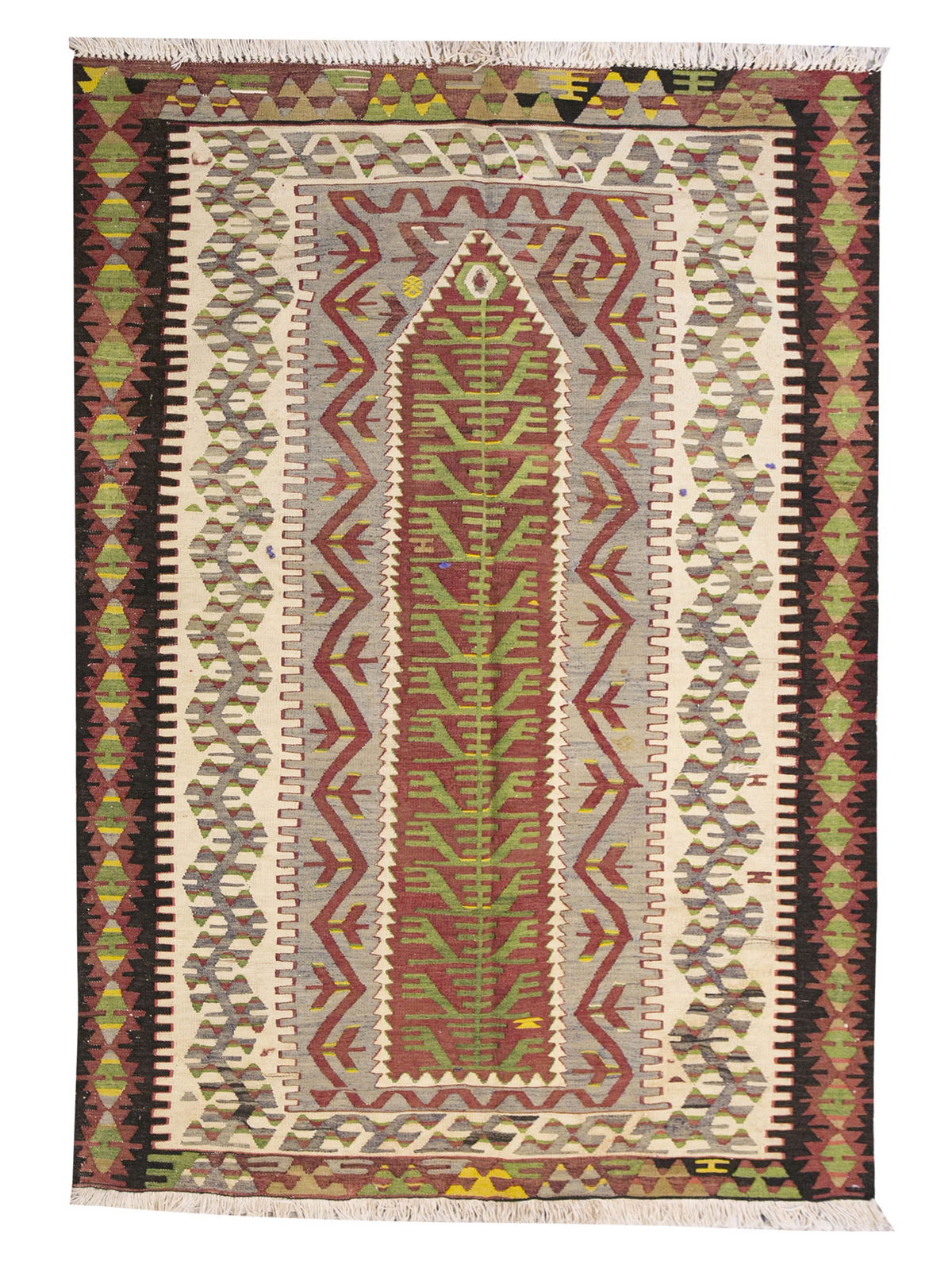 Vintage Turkish Rug, 134 x 200 cm, 4.4 x 6.6 f