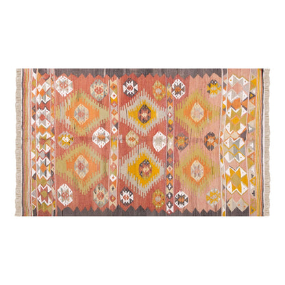 Vintage Turkish Rug, 134 x 222 cm, 4.4 x 7.3 ft