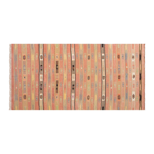 Vintage Turkish Rug, 134 x 257 cm, 4.4 x 8.5 ft