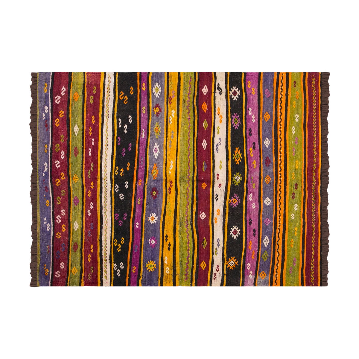 Vintage Turkish Rug, 136 x 182 cm, 4.5 x 5.11 ft