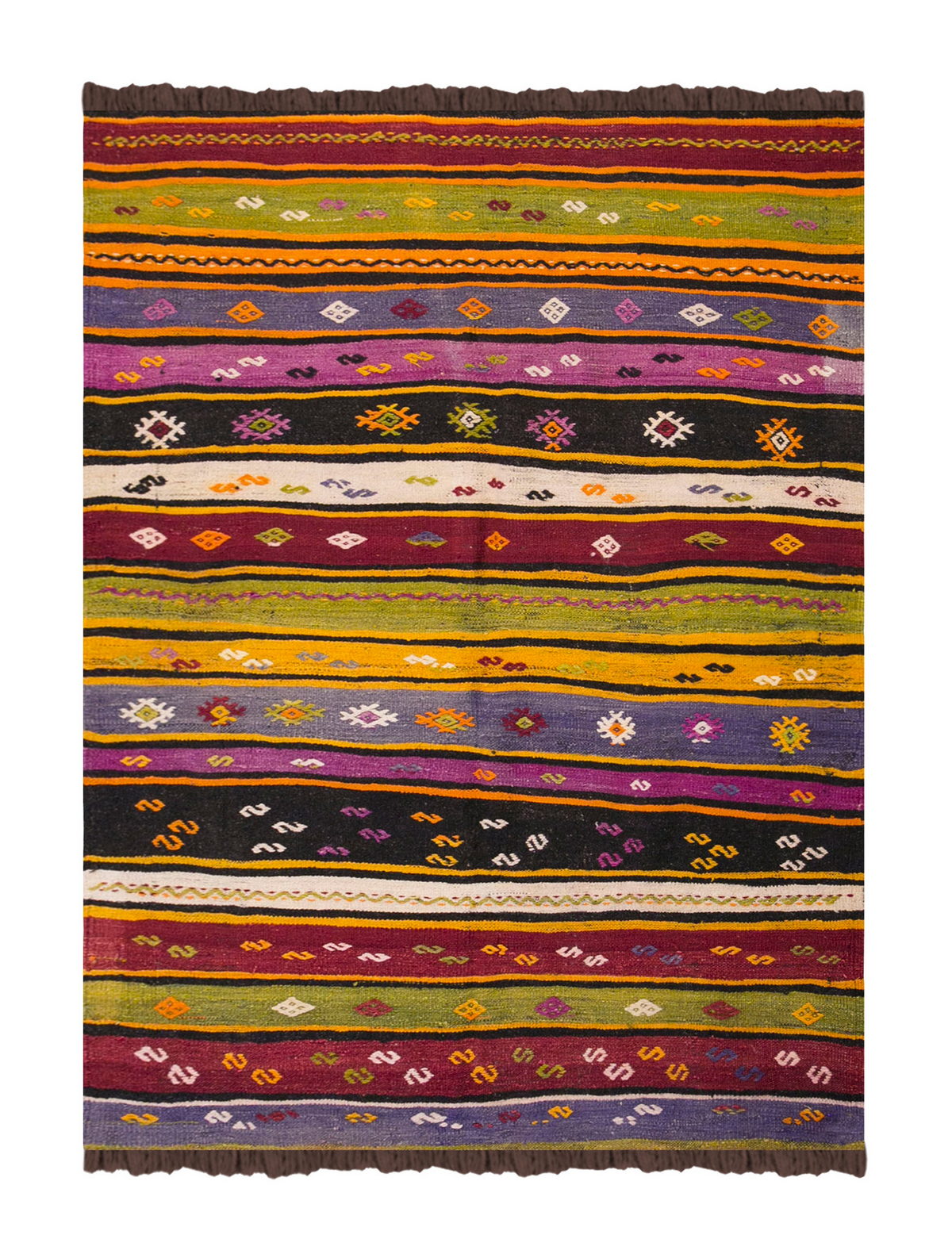 Vintage Turkish Rug, 136 x 182 cm, 4.5 x 5.11 ft