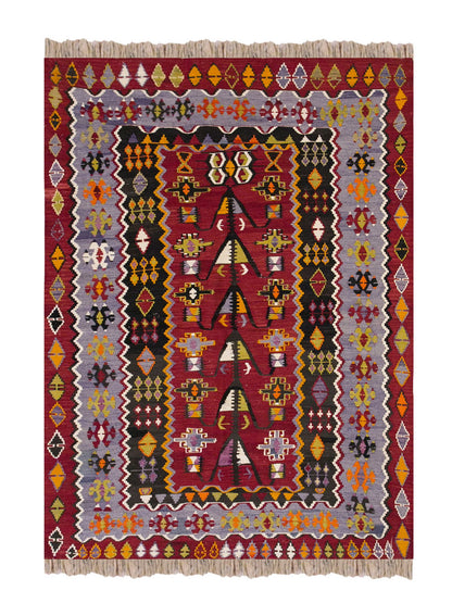 Vintage Turkish Rug, 136 x 204 cm, 4.5 x 6.8 ft