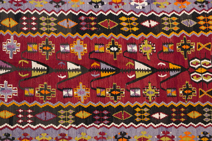 Vintage Turkish Rug, 136 x 204 cm, 4.5 x 6.8 ft