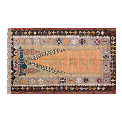 Vintage Turkish Rug, 136 x 239 cm, 4.5 x 7.10 ft