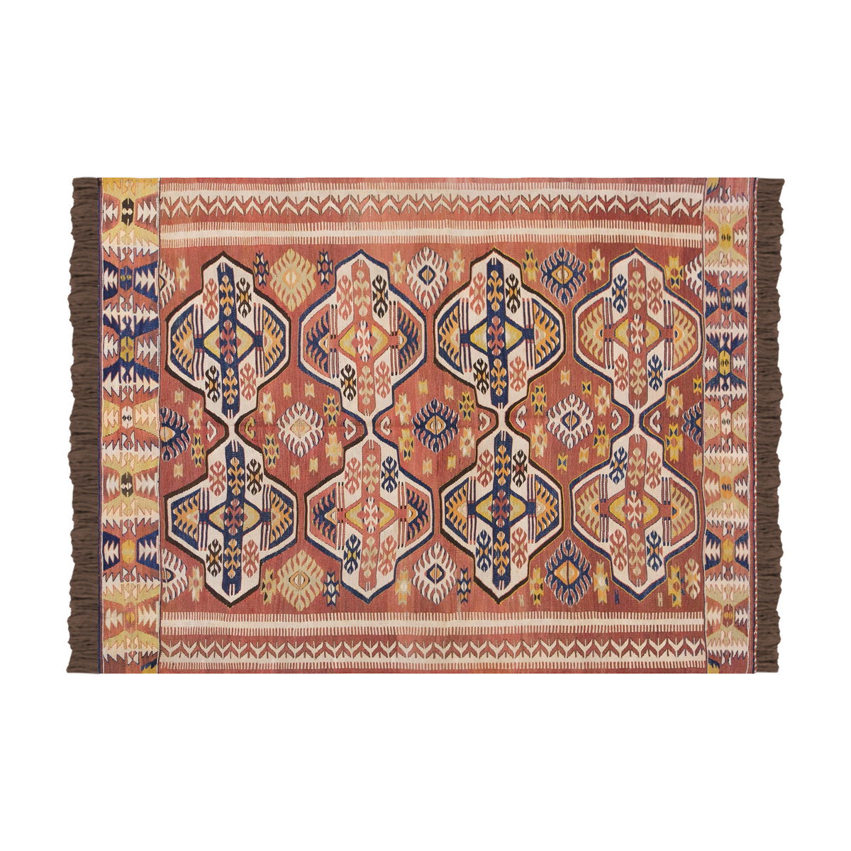 Vintage Turkish Rug, 138 x 192 cm, 4.6 x 6.3 ft