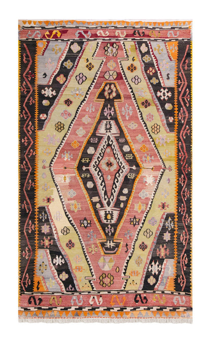 Vintage Turkish Rug, 138 x 241 cm, 4.6 x 7.10 ft