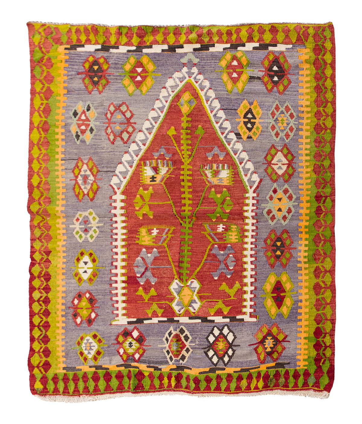 Vintage Turkish Rug, 140 x 113 cm, 4.7 x 3.8 ft