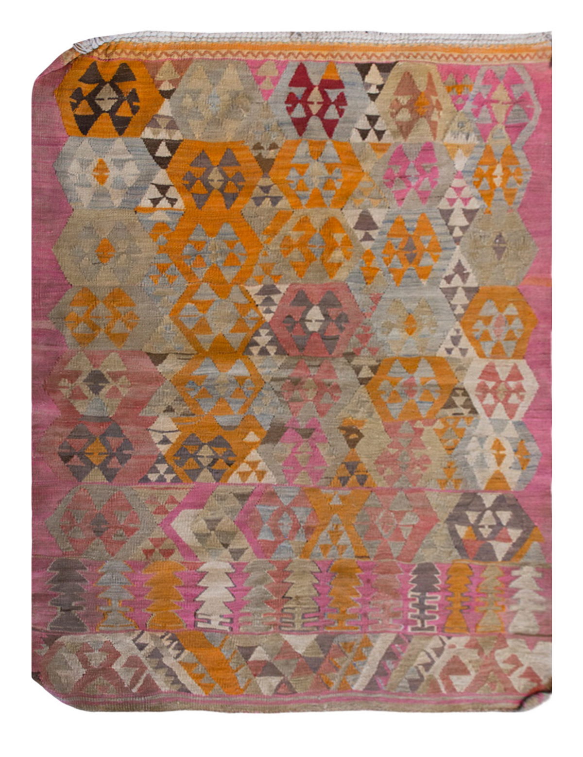 Vintage Turkish Rug, 141 x 122 cm, 4.7 x 4 ft