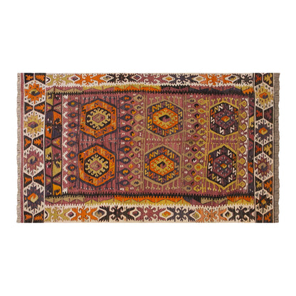 Vintage Turkish Rug, 142 x 270 cm, 4.7 x 8.10 ft