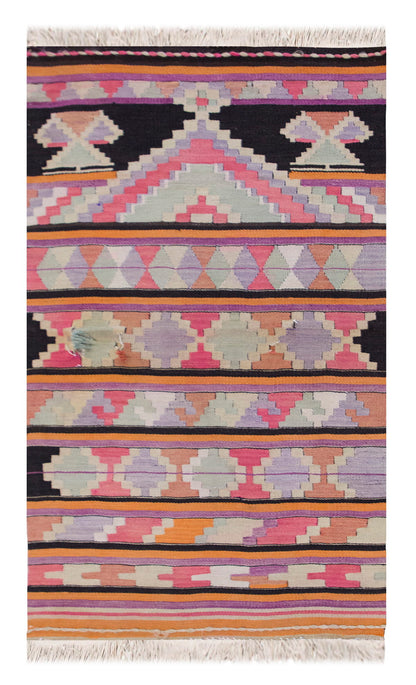 Vintage Turkish Rug, 142 x 87 cm, 4.7 x 2.10 ft