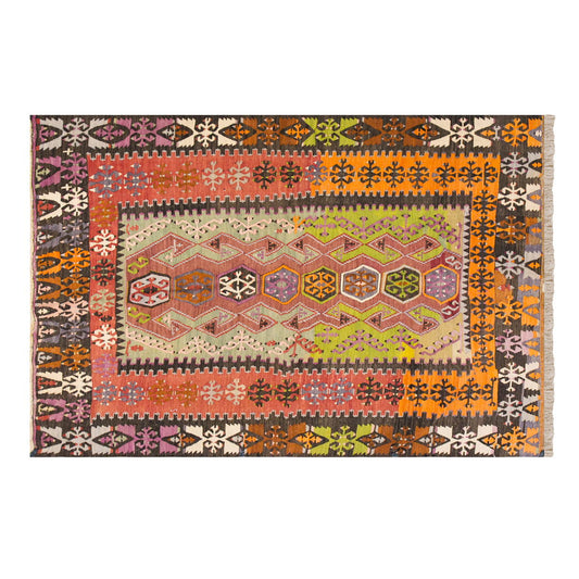 Vintage Turkish Rug, 144 x 175 cm, 4.8 x 5.8 ft