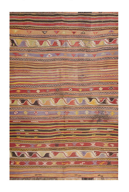 Vintage Turkish Rug, 144 x 180 cm, 4.8 x 5.10 ft