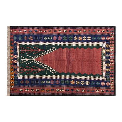 Vintage Turkish Rug, 144 x 190 cm, 4.8 x 6.2 ft