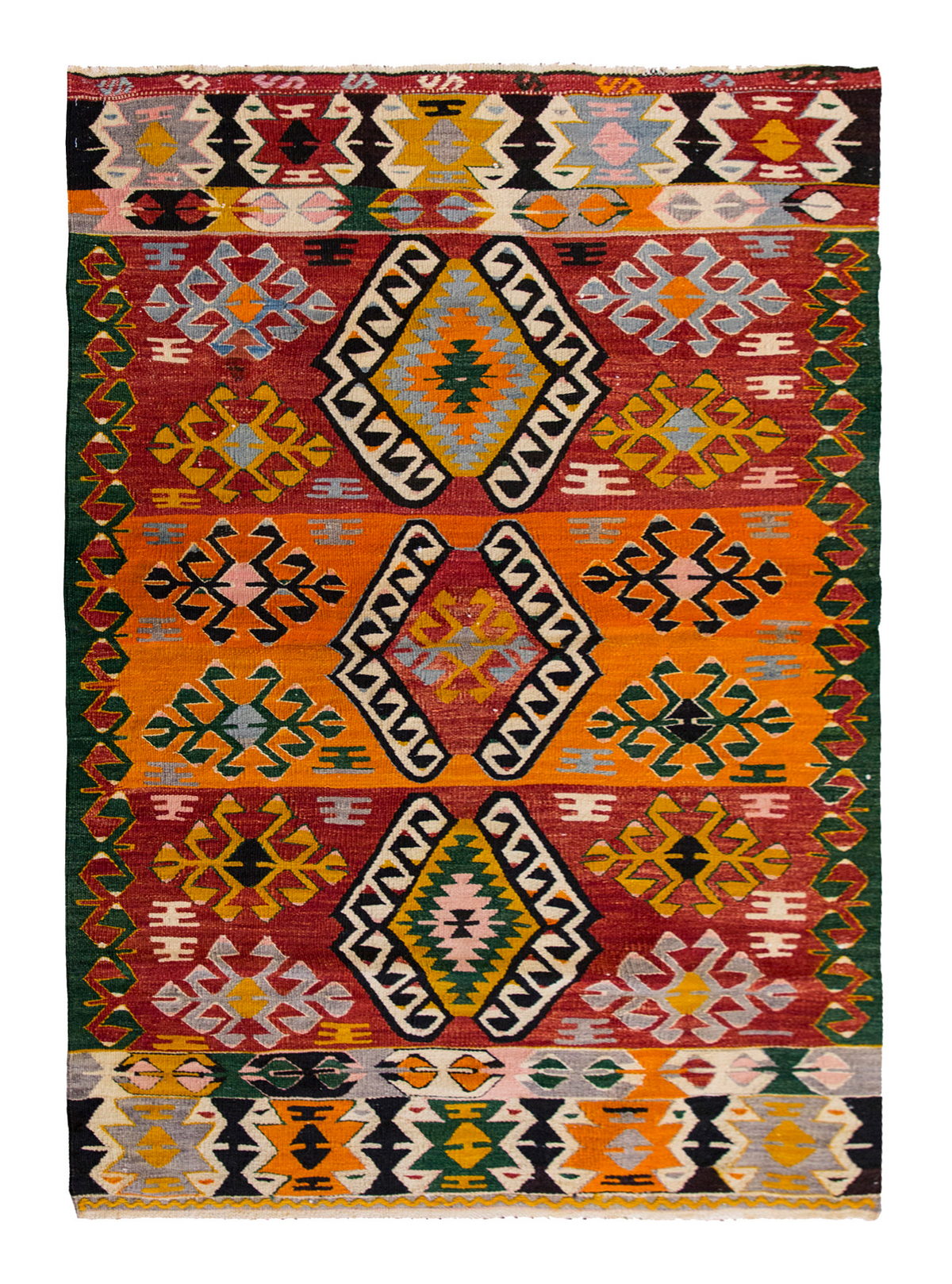 Vintage Turkish Rug, 148 x 104 cm, 4.10 x 3.4 ft