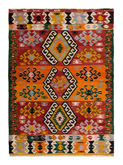 Vintage Turkish Rug, 148 x 104 cm, 4.10 x 3.4 ft