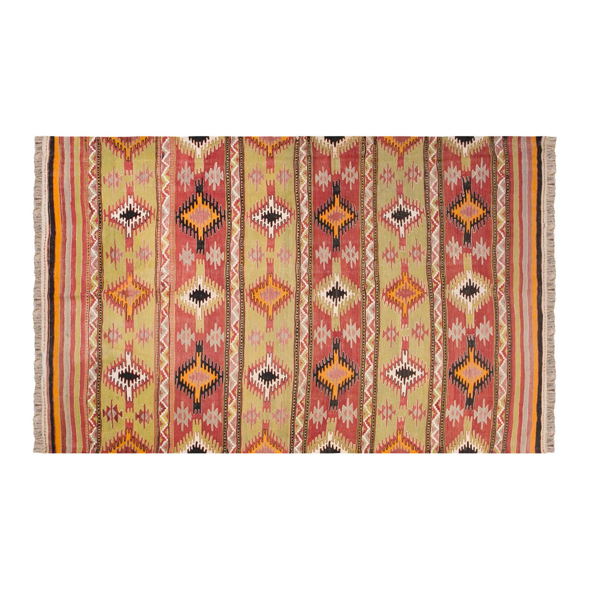 Vintage Turkish Rug, 148 x 224 cm, 4.10 x 7.4 ft