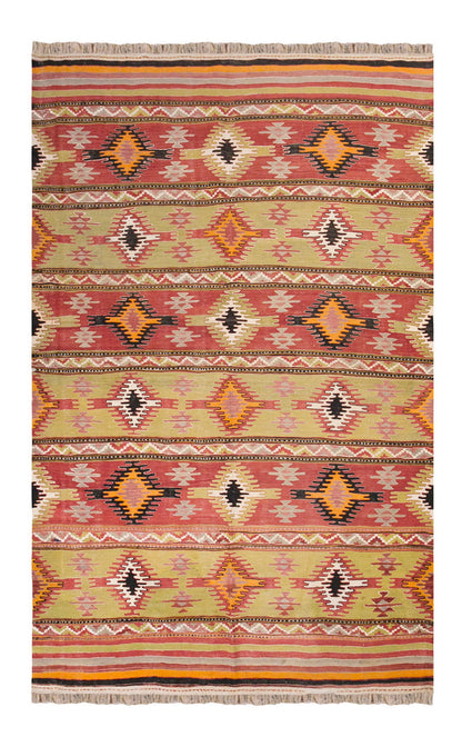 Vintage Turkish Rug, 148 x 224 cm, 4.10 x 7.4 ft