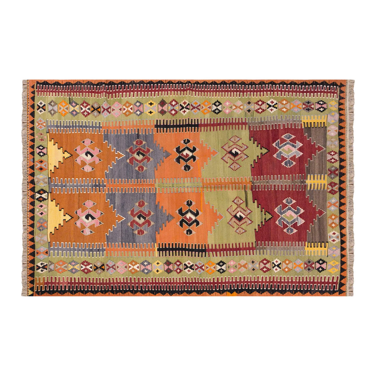 Vintage Turkish Rug, 150 x 222 cm, 4.11 x 7.3 ft