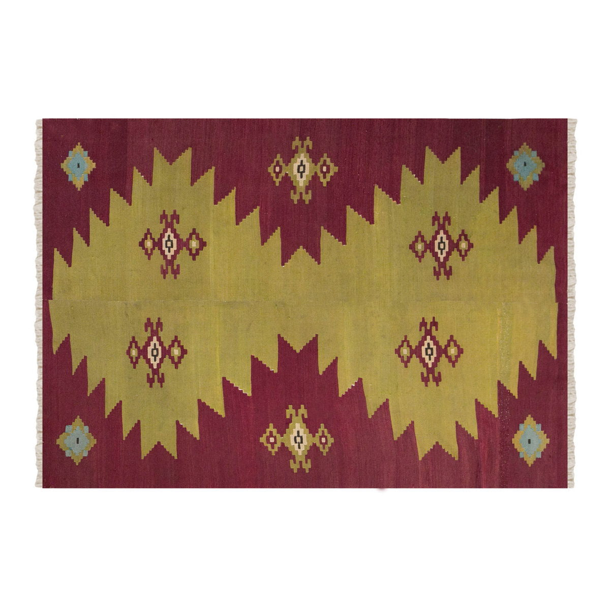 Vintage Turkish Rug, 151 x 195 cm, 4.11 x 6.4 ft