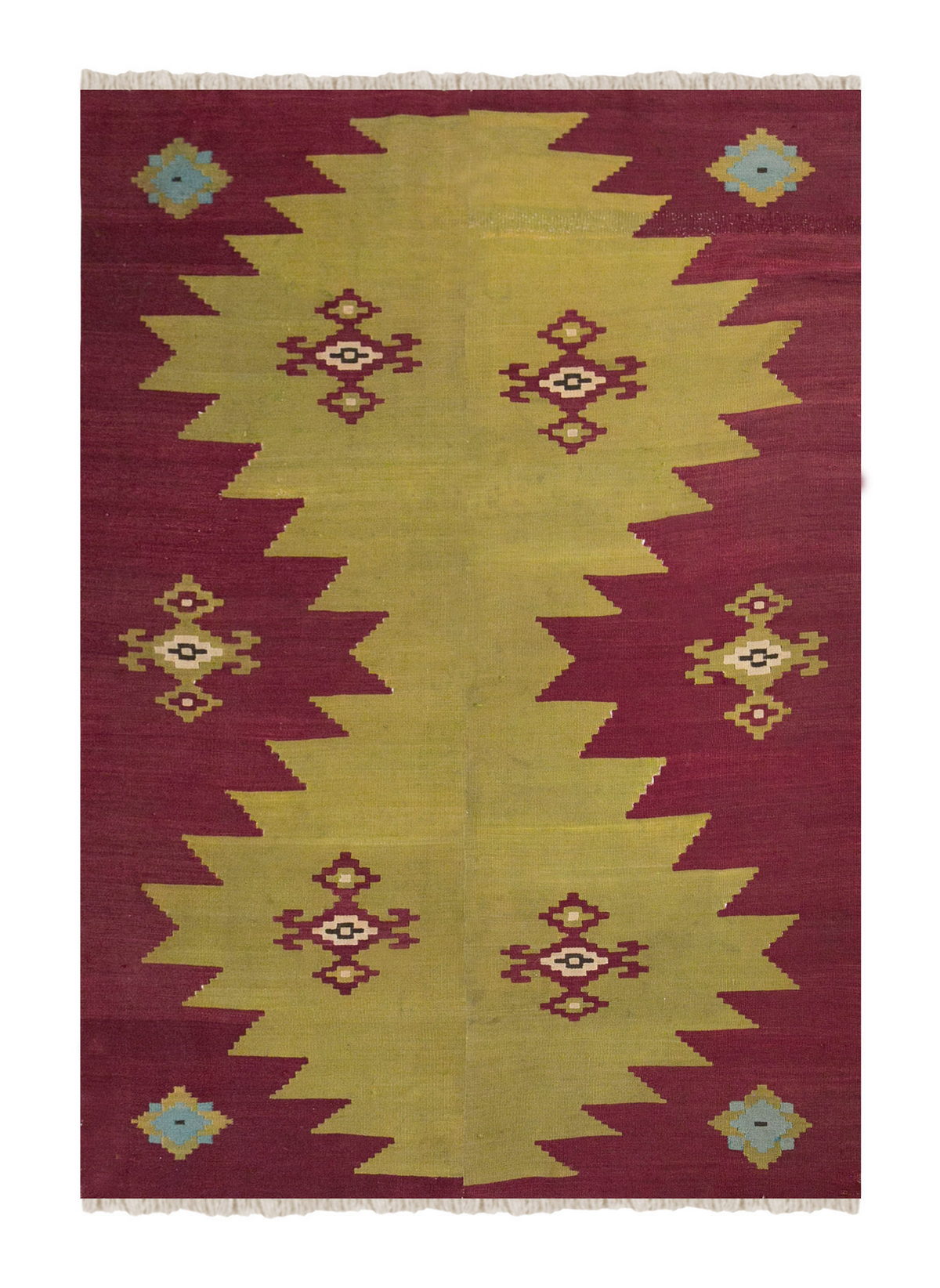 Vintage Turkish Rug, 151 x 195 cm, 4.11 x 6.4 ft