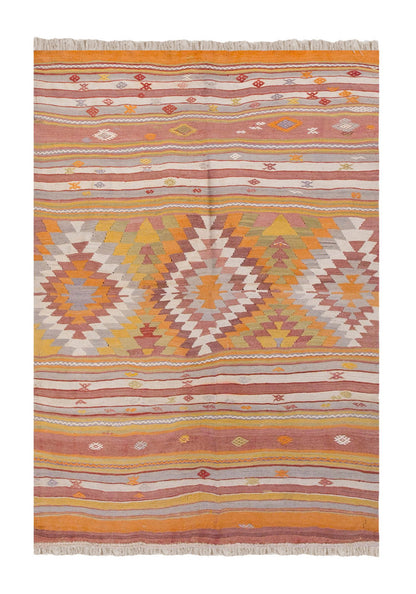 Vintage Turkish Rug, 155 x 206 cm, 5.1 x 6.9 ft