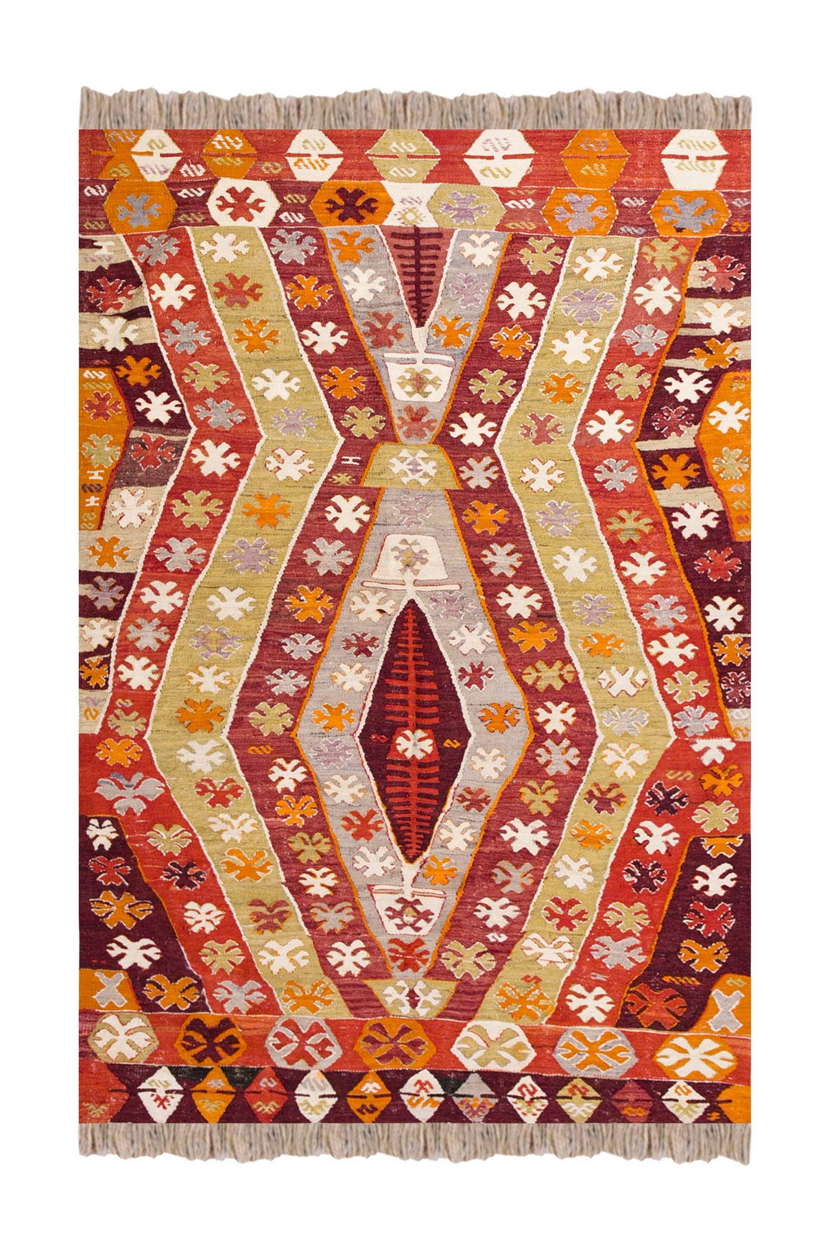 Vintage Turkish Rug, 158 x 225 cm, 5.2 x 7.4 ft