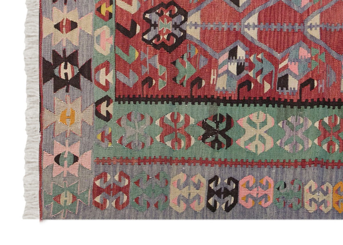 Vintage Turkish Rug, 159 x 119 cm, 5.2 x 3.10 ft