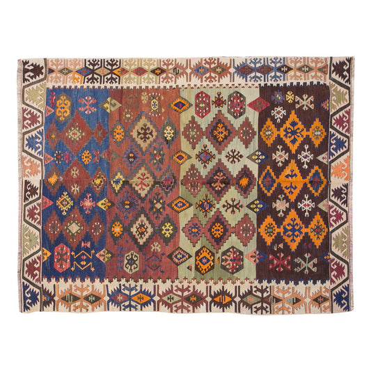 Vintage Turkish Rug, 159 x 210 cm, 5.2 x 6.10 ft