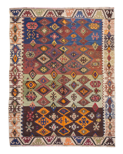 Vintage Turkish Rug, 159 x 210 cm, 5.2 x 6.10 ft