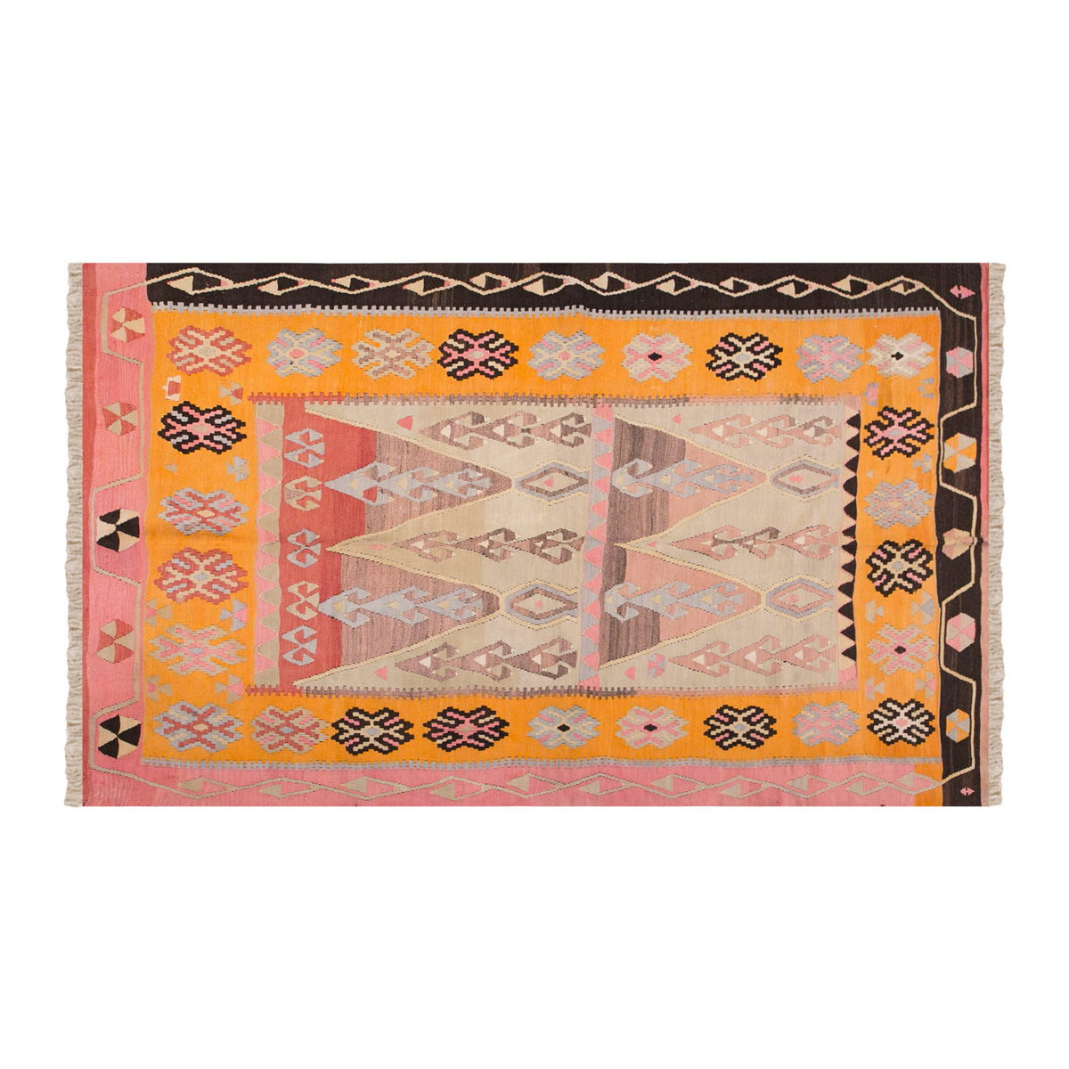 Vintage Turkish Rug, 164 x 238 cm, 5.4 x 7.9 ft