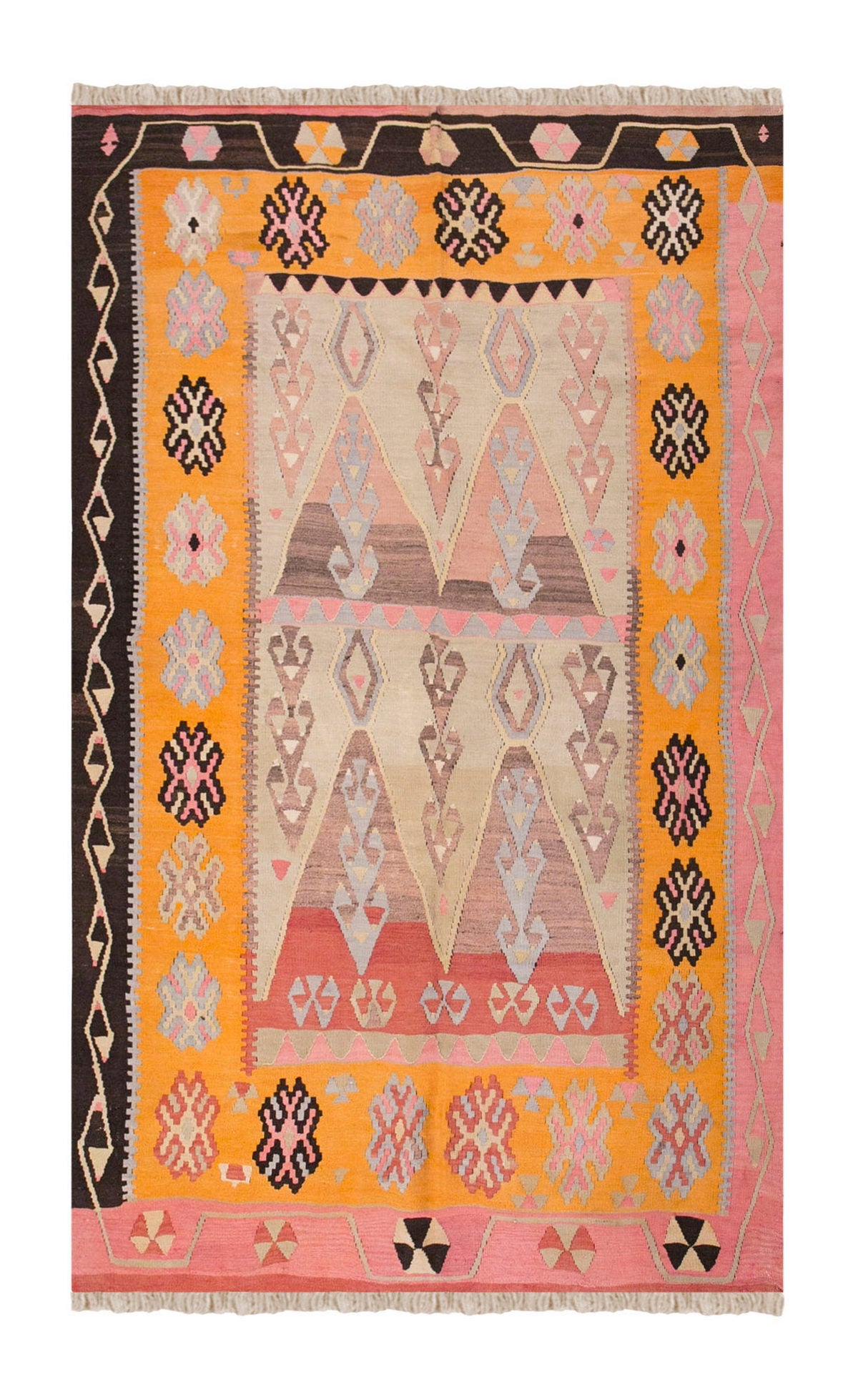 Vintage Turkish Rug, 164 x 238 cm, 5.4 x 7.9 ft