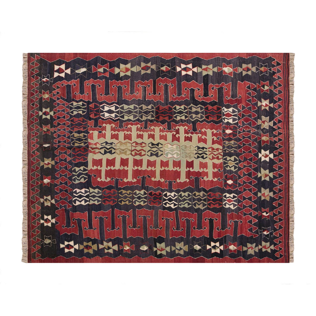 Vintage Turkish Rug, 166 x 212 cm, 5.5 x 6.11 ft