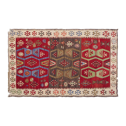 Vintage Turkish Rug, 167 x 92 cm, 5.5 x 3.0 ft