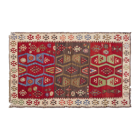 Vintage Turkish Rug, 167 x 92 cm, 5.5 x 3.0 ft