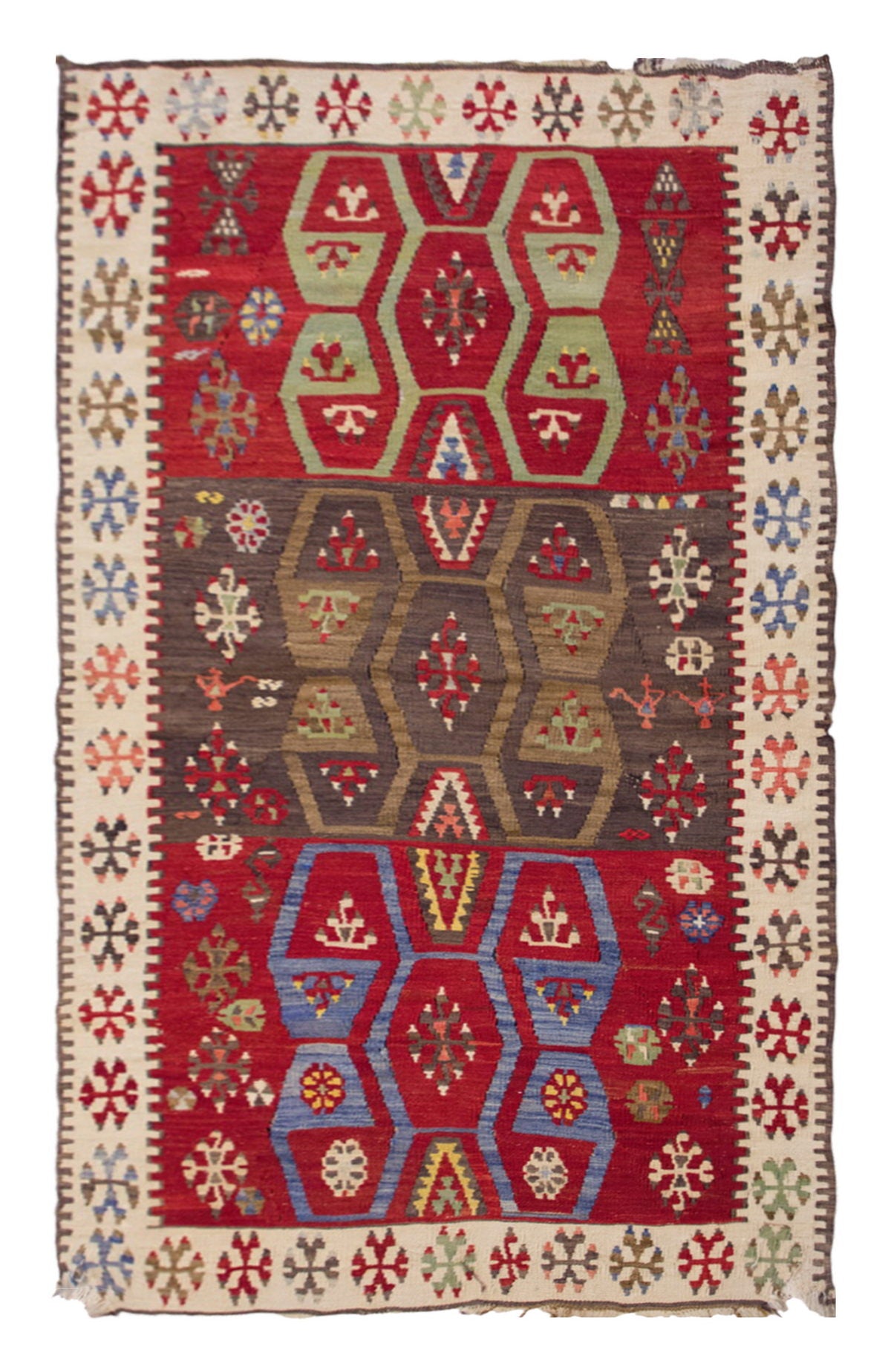 Vintage Turkish Rug, 167 x 92 cm, 5.5 x 3.0 ft
