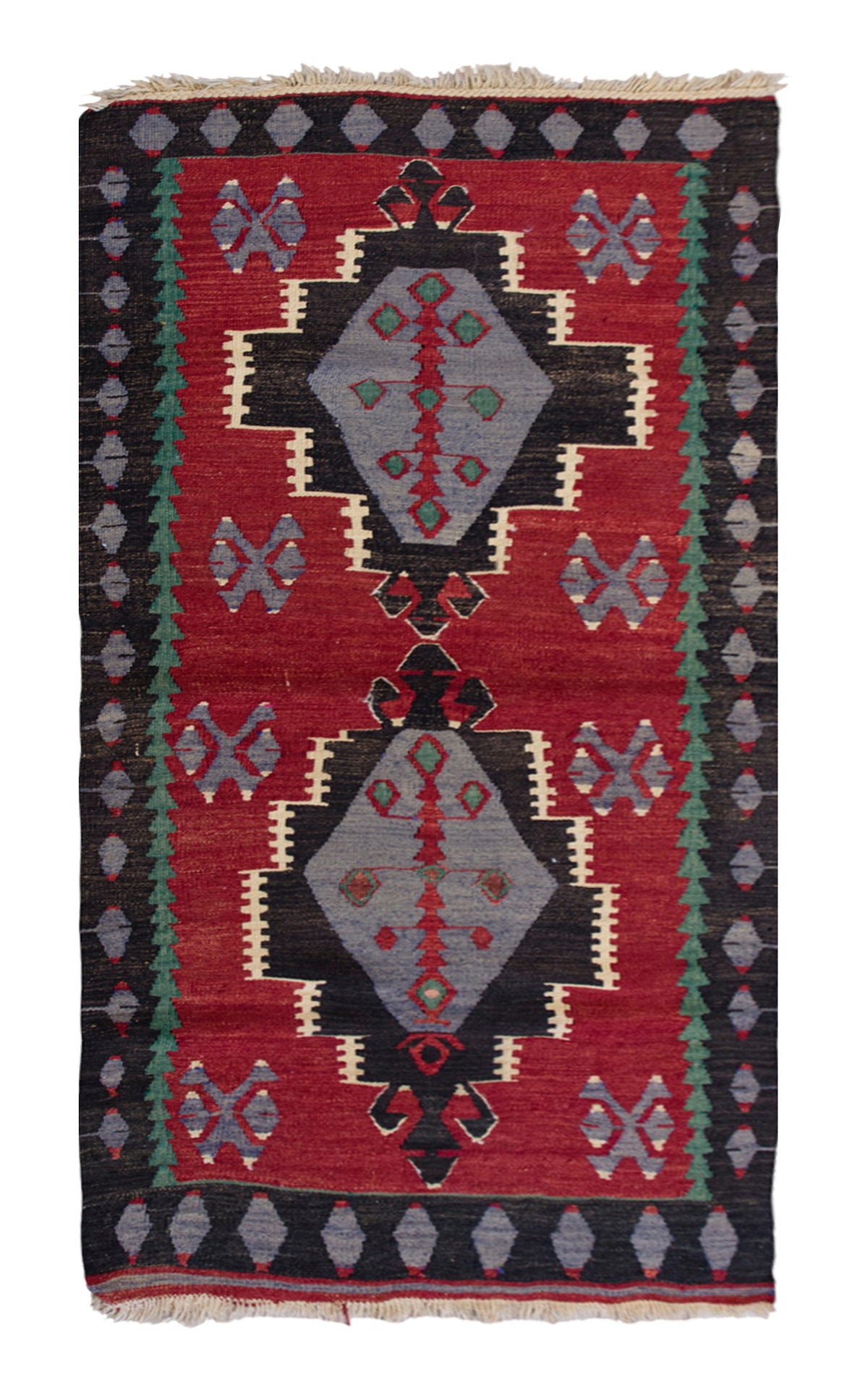 Vintage Turkish Rug, 170 x 84 cm, 5.6 x 2.9 ft